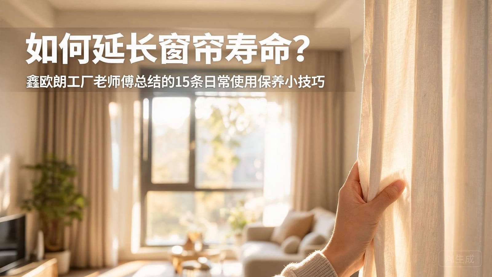 如何延长窗帘寿命?鑫欧朗工厂老师傅总结的7条日常使用保养小技巧