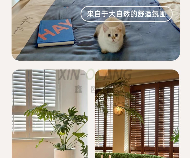 椴木实木透气百叶门 折叠推拉隔断门 客厅书房卧室遮光通风实木百叶定制 详情图20