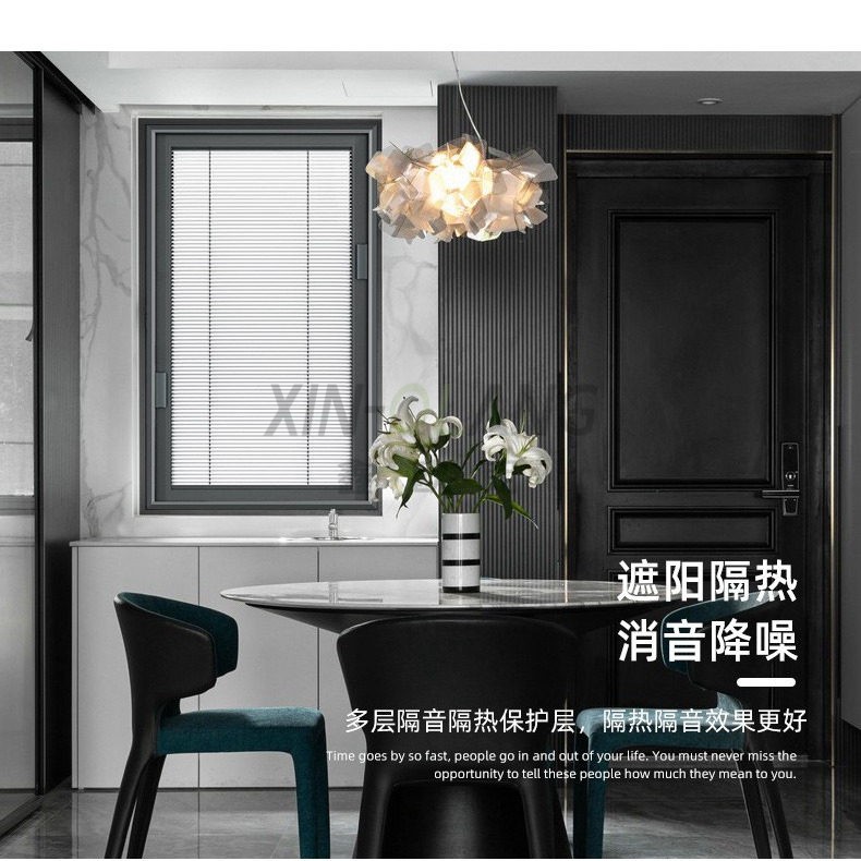 磁控百叶窗帘卫生间厨房浴室防水免打孔加密防窥百叶帘/磁控蜂巢帘 主图4