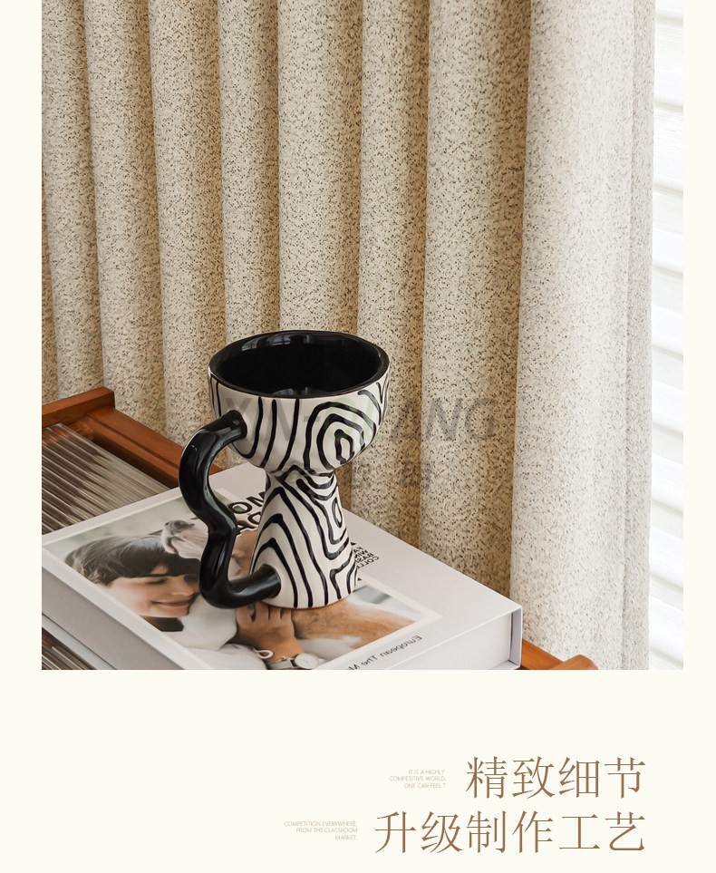 香草琥珀棉麻遮光窗帘 防晒隔热客厅卧室高级感布艺定制 详情图3